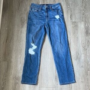 Hollister Vintage Stretch Blue Jeans size 5 long or 27 ultra high rise straight